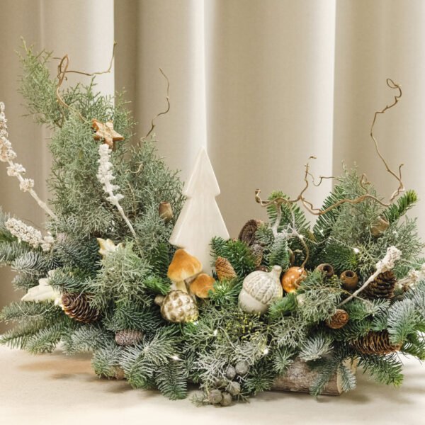 Kompozicija "Žiemos miško takelis"