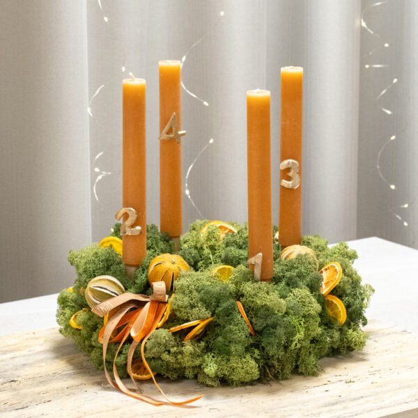 Žalias samanų vainikas